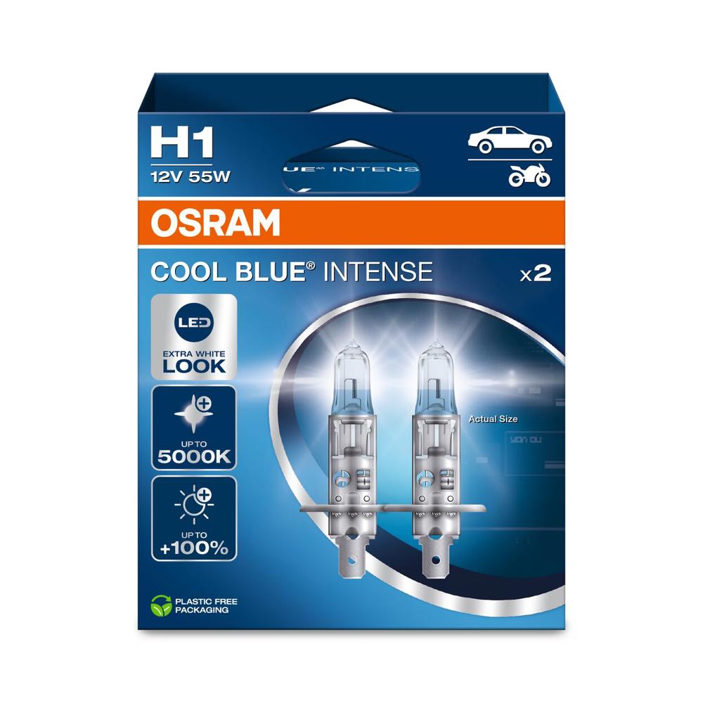 SET 2 BECURI 12V H1 55 W COOL BLUE INTENSE NextGen OSRAM